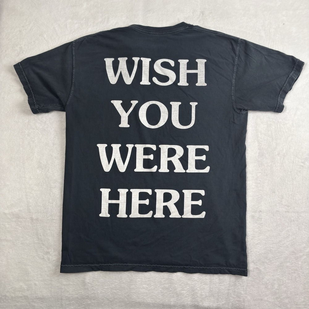 Astroworld Travis Scott Wish You Were Here Black‎ SS Graphic Shirt Distressed M
